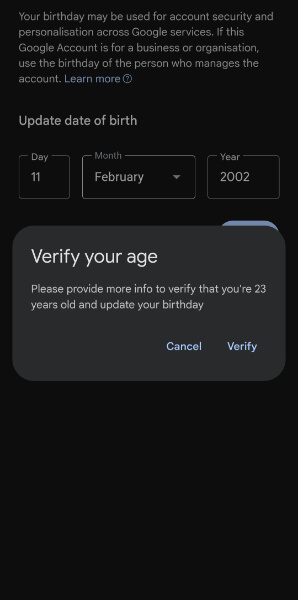 verify your age