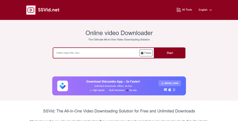 go to a video downloader tool