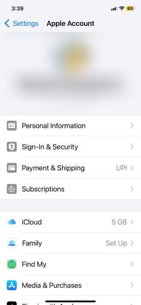 access payment & shipping option