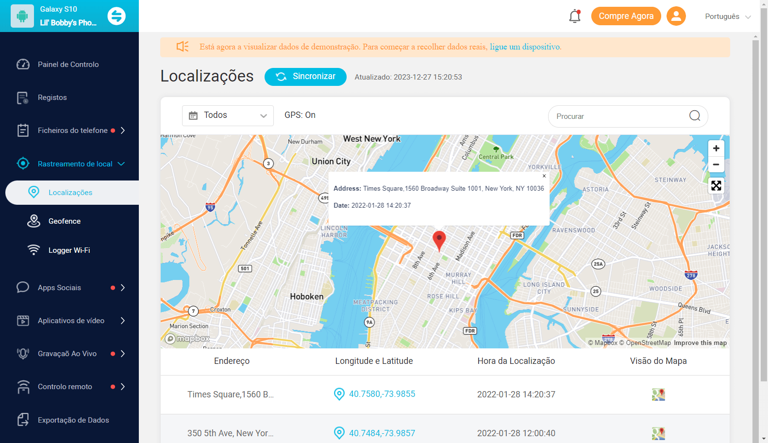 kidsguard pro location tracking