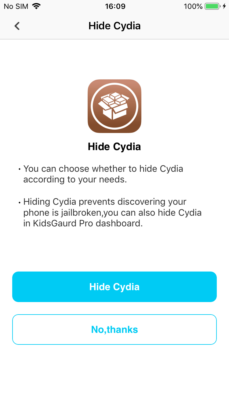 hide cydia