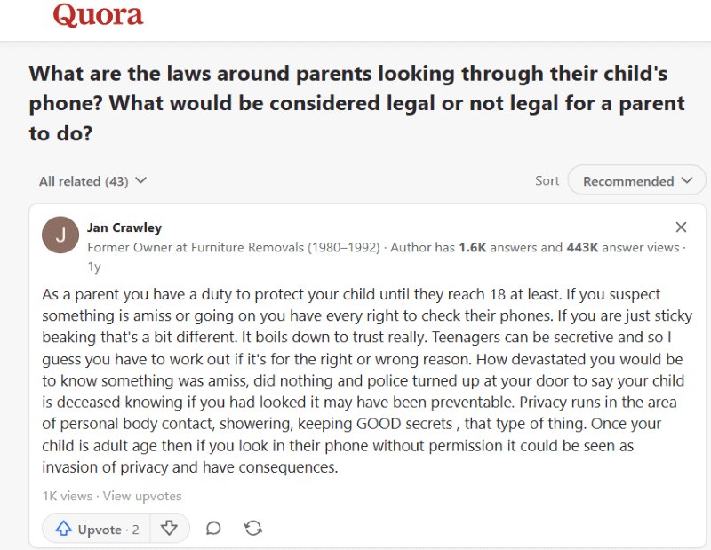 opinion of a quora user