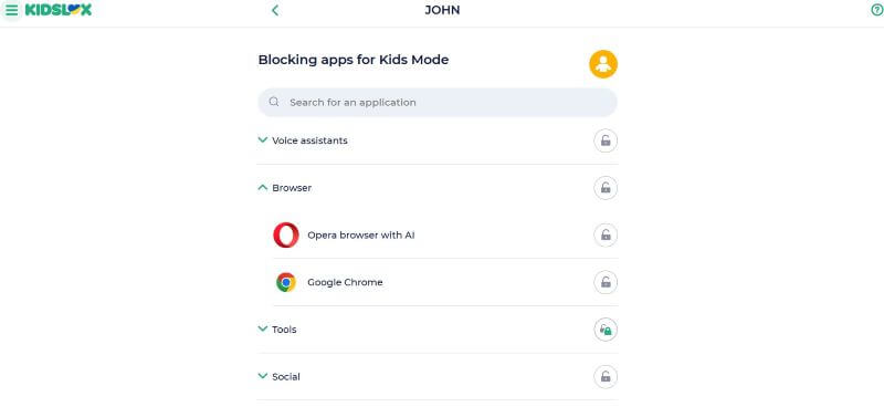 app blocking feature