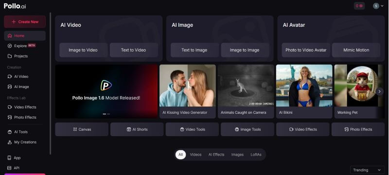 pollo ai homepage