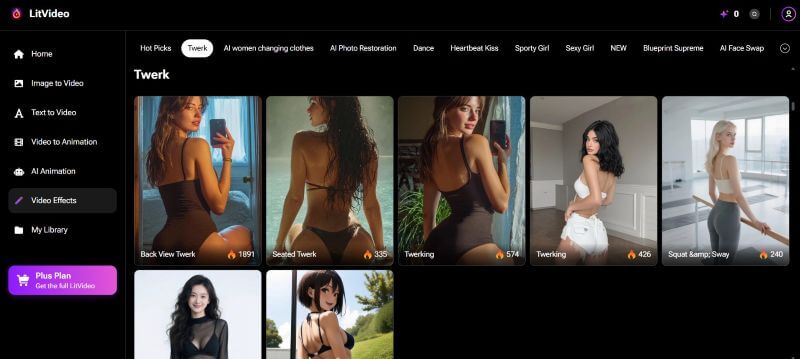 access twerk video effects
