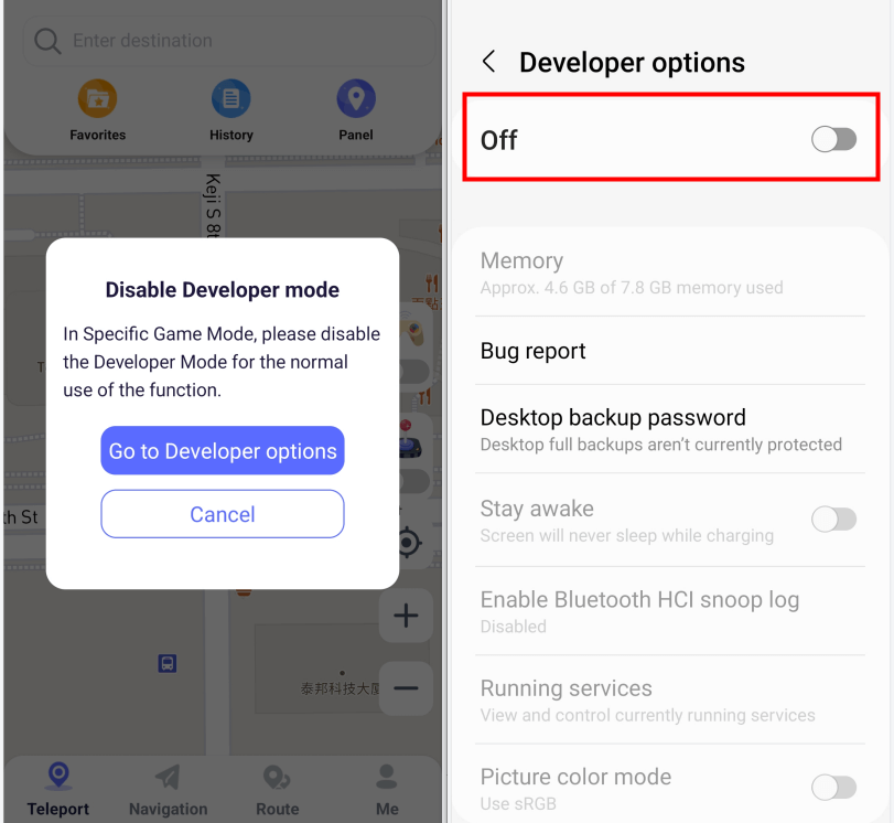 clevgo app specific game mode disable developer mode