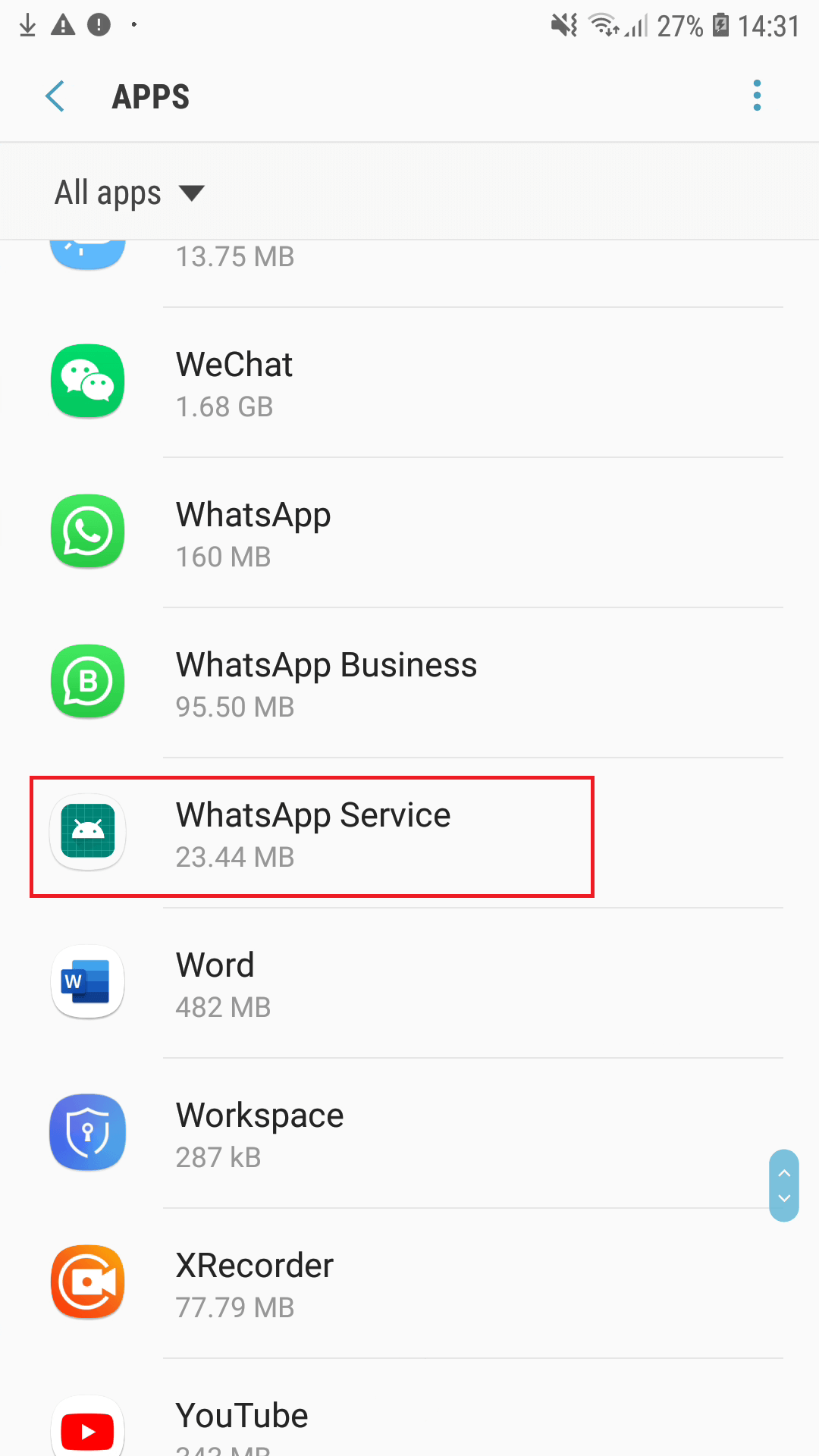 whatsapp service