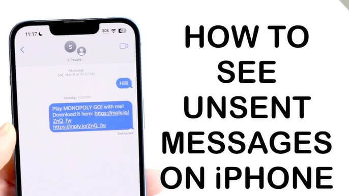 how to see unsent messages on iphone