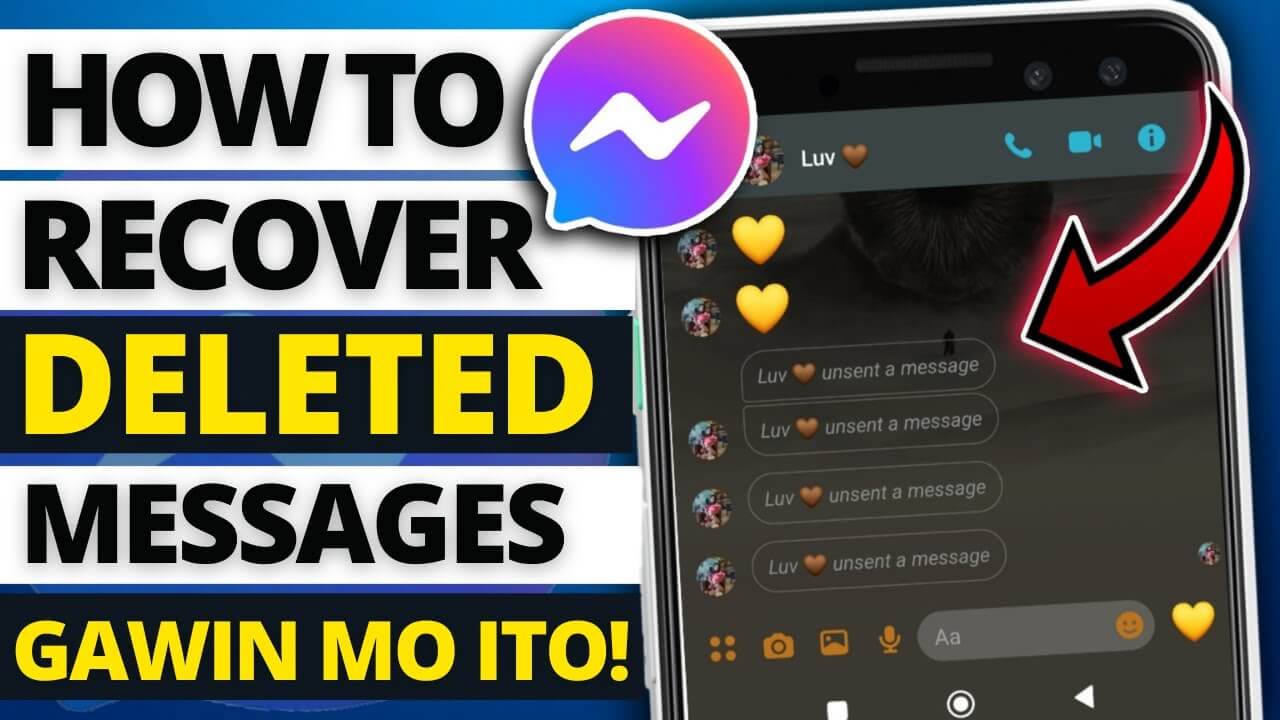 retrieve unsent messages on messenger