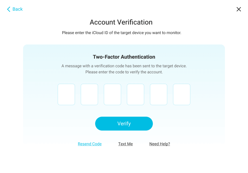 verify the account