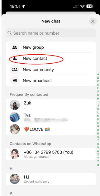 Add Someone to be Your Contacts