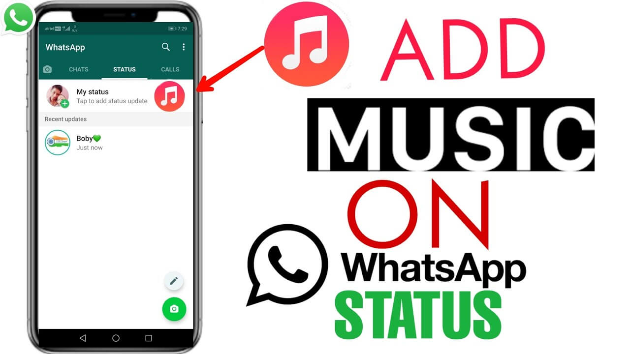 add music to whatsapp