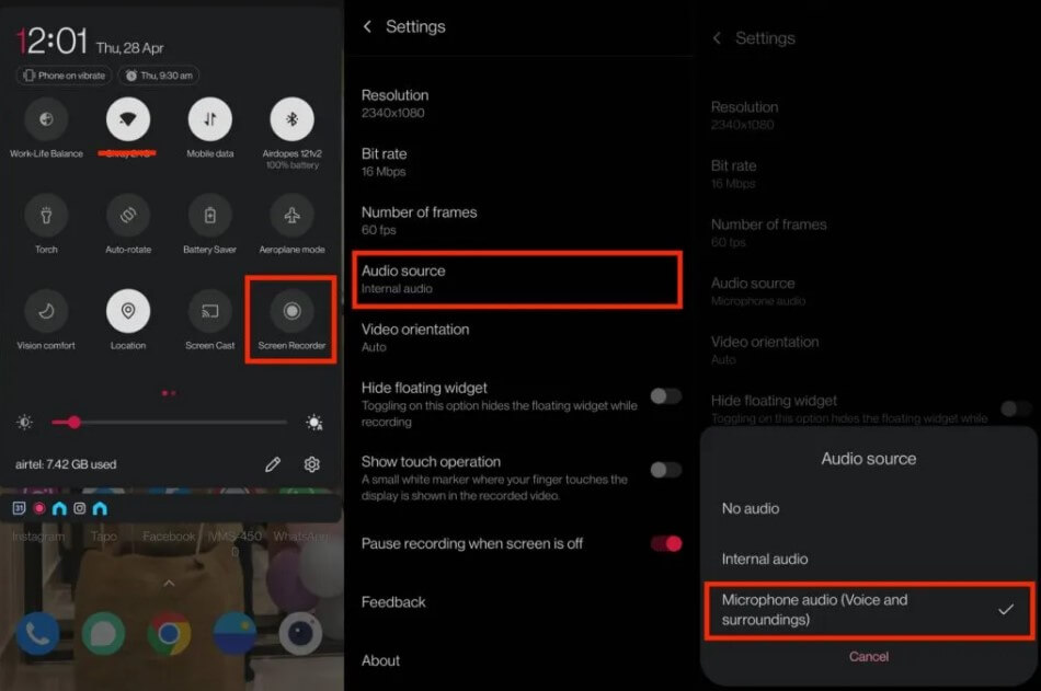 android whatsapp recording