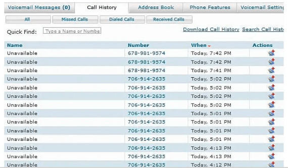 see call history on iphone carrier