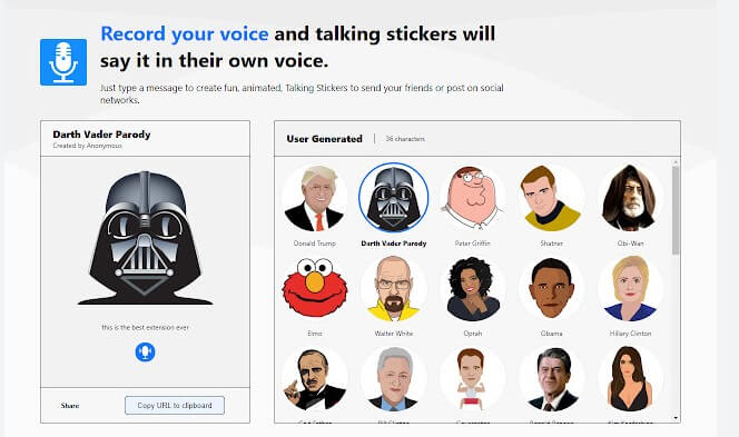 Celebrity Voice Changer App for Donald Trump