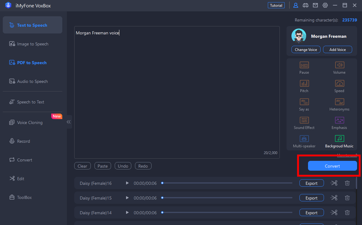 Voice Generator for Morgan Freeman 