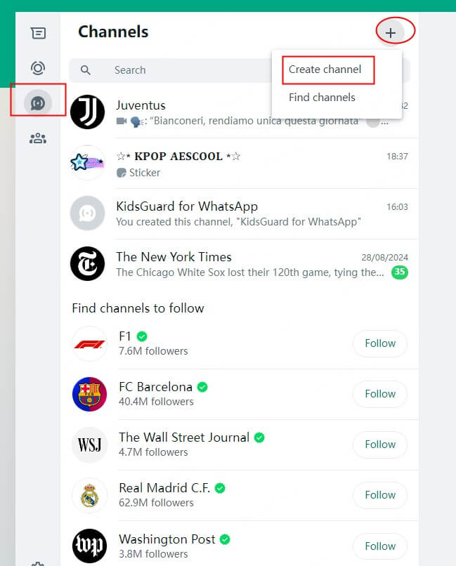 how to create WhatsApp channel 