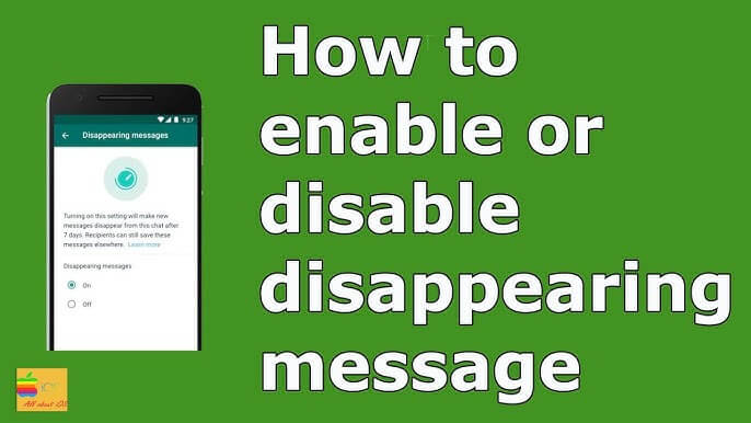 how to disable whatsapp disappearing messages