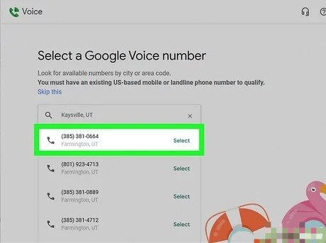 Google Voice number for WhatsApp