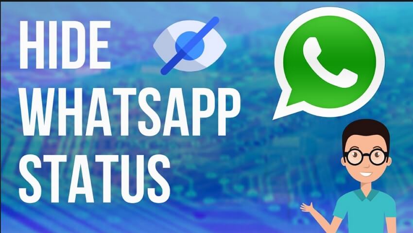 hide WhatsApp status