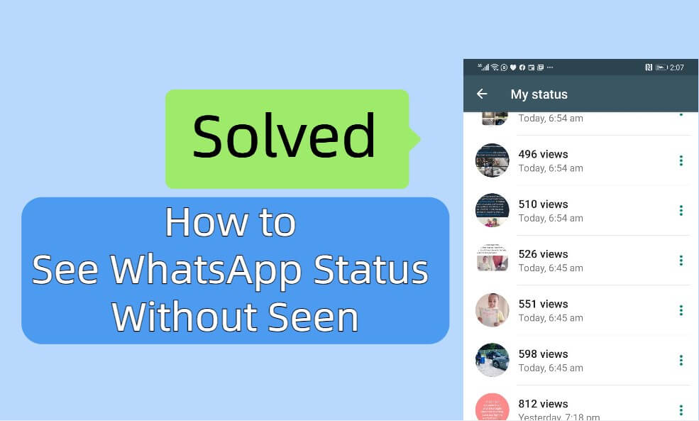 see WhatsApp status without seen