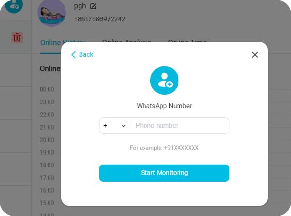 Input the WhatsApp Phone Number