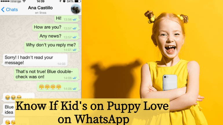 know if kids on puppy love on WhatsApp