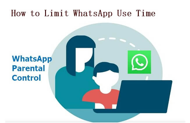 limit kids WhatsApp use time remotely