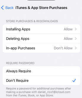 limit in-app purchase