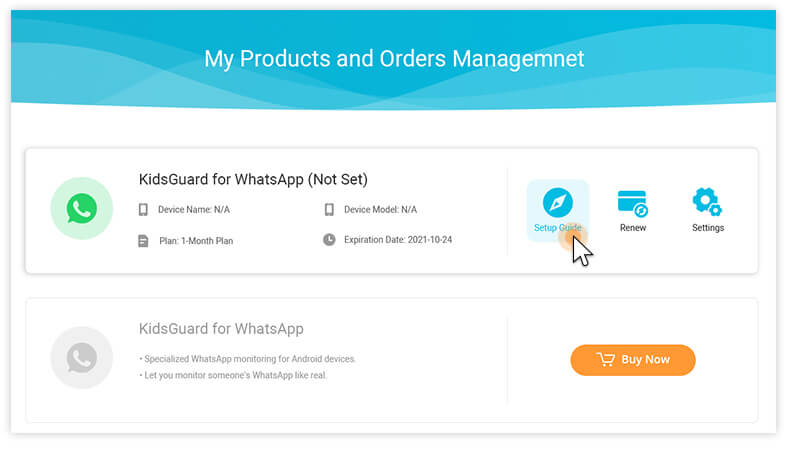 kdisguard for whatsapp setup guide page