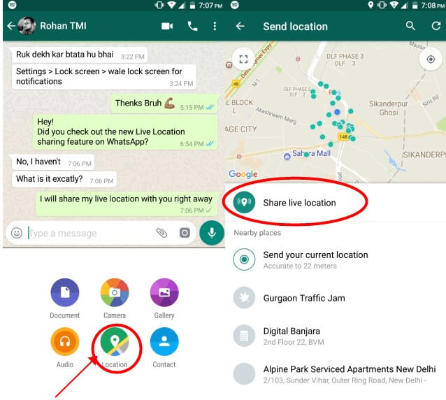 how to check someone’s location on WhatsApp without them knowing