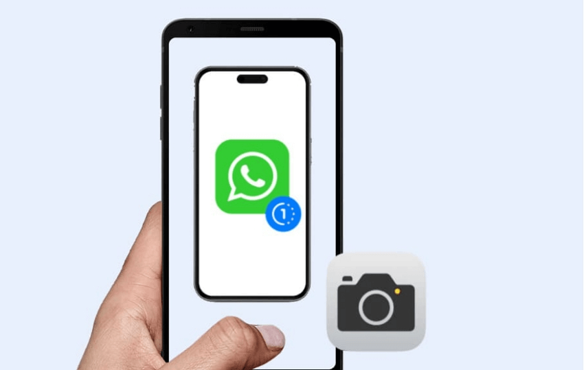 take photos to save WhatsApp view once images