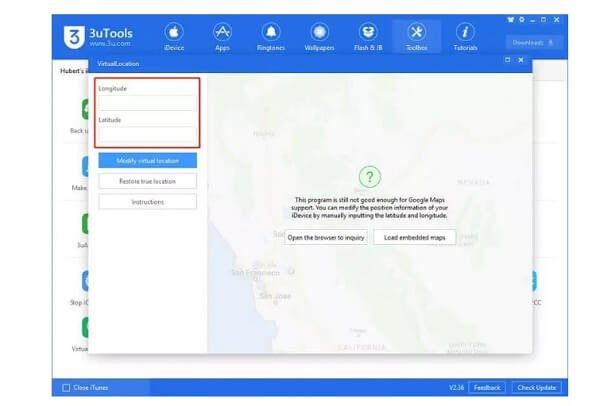 spoof your location with 3utools