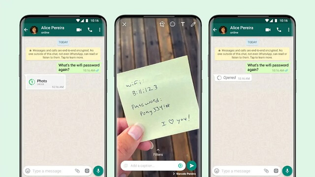 whatsapp new images feature