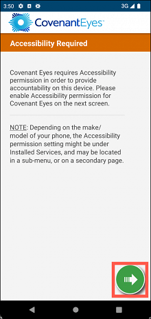 accessibility on android