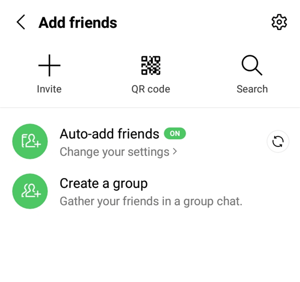 add friend back on line 1