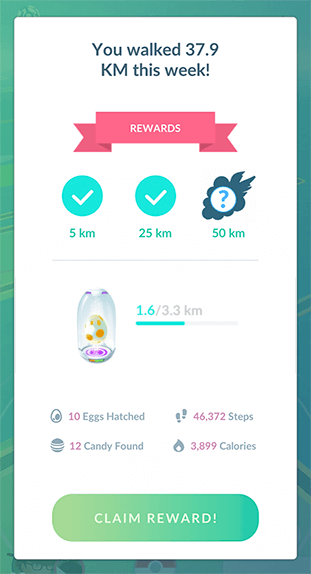 Weekly Adventure Sync in pokemon go