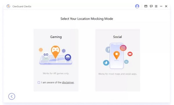 spoof your location with clevgo on Android