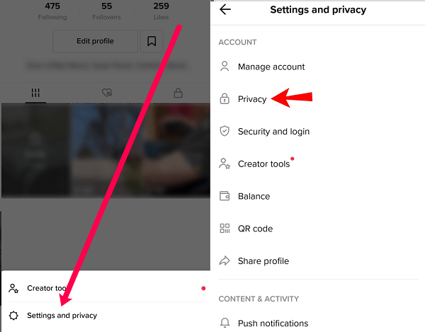 android settings privacy