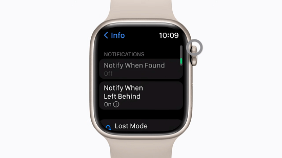 apple watch notify when found