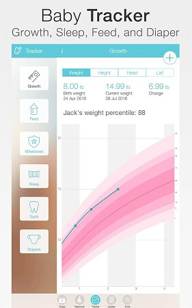 App to track baby hot sale weight