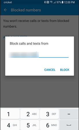 blocked option