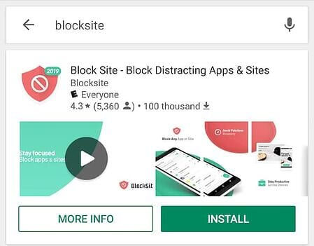 blocksite app 
