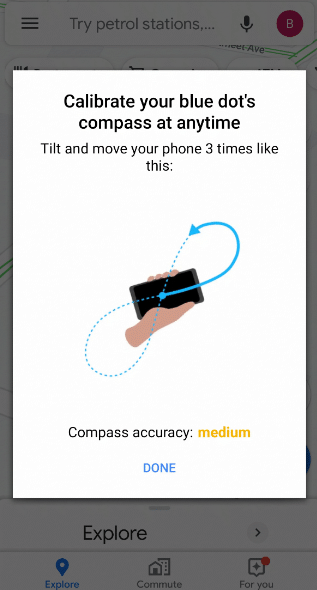 calibrate compass android