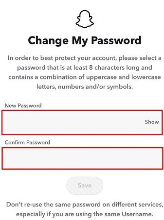 change password