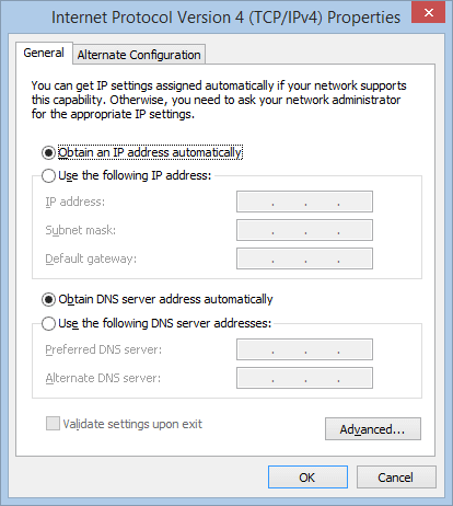 change ip address on windows