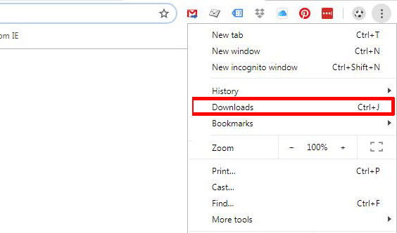 check chrome download history on computer
