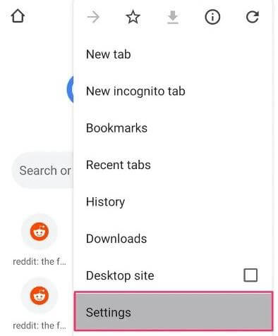 chrome location setting