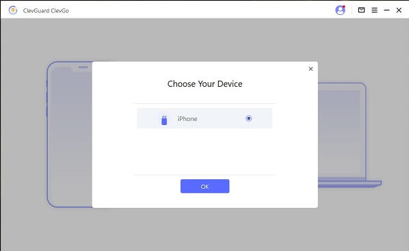 choose device in clevgo