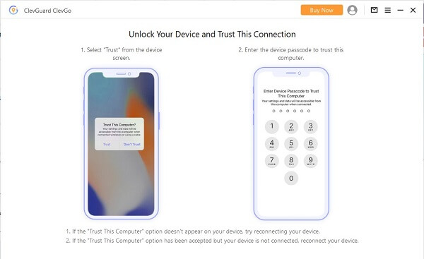 trust your iphone to connect with clevgo